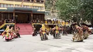 Cham dance in Kee monastery on guitor
