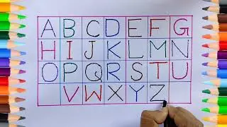 ABCD Dotted Line Writing | English Alphabets Writing | How to Write Capital Letters | ABCD Writing