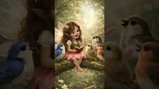 Little Angel With Birds part 2 #viralvideo #angel #fairy #birds #adorablevideo