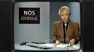 TV: NOS Journaal (19890108) - 23:58uur Journaal met Elleke van Doorn (+Nederland 2 Klok & Testbeeld)