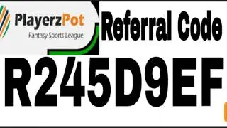 Playerzpot Referral Code | Playerzpot Refer Code , 100 Bonus Cash win use Referral  Code #R245D9EF