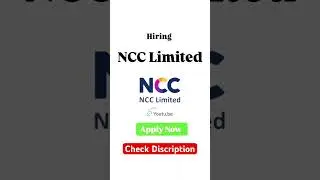 NCC || NCC Limited Hiring || #shorts