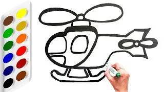 Super Easy helicopter drawing | Drawing, coloring Helicopter