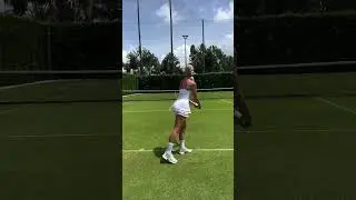 Grass court 💚 #tennis #grasscourt #tennisserve #tennisgirl