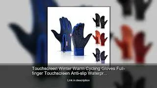 Touchscreen Winter Warm Cycling Gloves Full-finger Touchscreen Anti-slip Waterproof Outdoor Cam