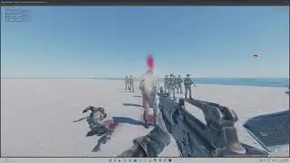 Enhanced Blood Mod Blood puff particles test (Arma Reforger)