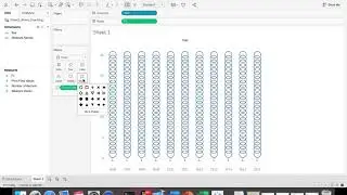 Tableau stacked shape graph
