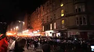 Edinburgh's Hogmanay 30 Dec 2015 Torchlight Procession