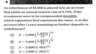 SAT Prep Geometry & Trigonometry 6 Practice Test2 Q6