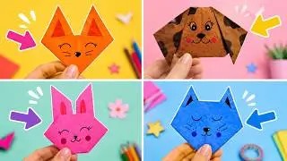 DIY Origami Animals (Fun Paper Craft for Kids!) 🐰🦊🐶🐱