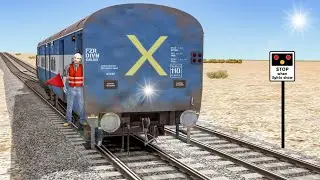 Train without loco!? Shunting Train Duties & Crossing - Indian Railways !!
