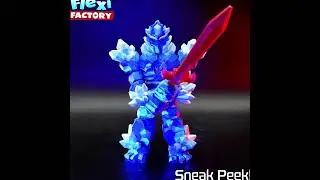 Flexi Factory Crystal Warrior  #3d #flexifactory #new #3dprint #stl #crystal #dragon