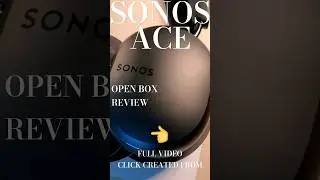 Sonos Ace Wireless Noise Canceling Headphones Unboxing Review vs Airpod Pros
