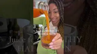 Tropical Juice for HEALTHY HAIR & SKIN🌴🍍RECIPE⬇️ #coldpressedjuice #naturaljuice #juicingforhealth