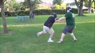 Baton Deployment and striking versus knife