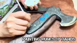kratos-gold-4- Making the legendary Leviathan axe - Hand-forged Leviathan axe with leather wrap
