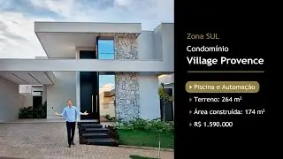 Casa nova com 3 Su&iacute;tes, Piscina e Automa&ccedil;&atilde;o, no Village Provence