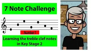7 note challenge No. 1 - Learn the treble clef notes