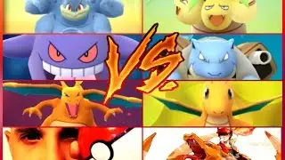 Pok&eacute;mon GO Gym Battles Pok&eacute; AK Theme HD EXTENDED VERSION Charizard Gengar Exeggutor & more