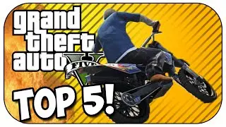 Top 5 MOTORBIKE STUNTS in GTA 5! (Episode #24)