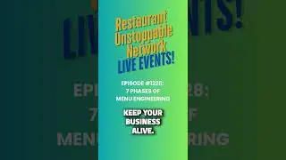 #menuengineering #restaurantpodcast #podcastclips #restaurantowner #cheflife #restaurantindustry