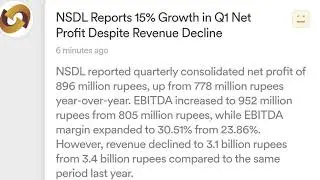 NSDL Q1 2025 RESULT OUT - POST IPO LISTING