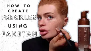 Natural Looking Freckles using Fake Tan - How To TUTORIAL