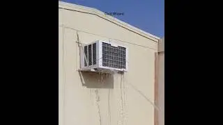 Window AC Cleaning Outside @Cool_Wizard_