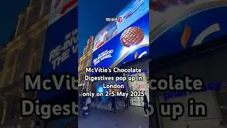 (ad) celebrate 100 years of the chocolate digestives biscuit 🤩 #London #londonlife #popup #mcvities