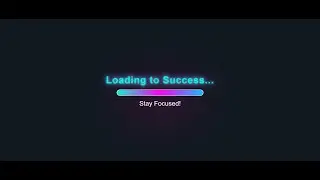 Loading Animation Tutorial | Create a Glowing Progress Bar with HTML & CSS | Web Development Tips