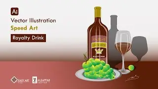 Satisfying Royalty Drink Vector Illustration | Speed Art