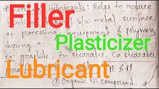 Filler,  Plasticizer and Lubricant (Plastic additives)