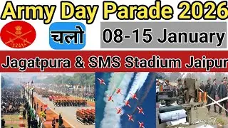 Army Day Parade 2026 Jaipur | Know Your Army Exhibition | Soldiers March Past | Aircrafts Fly Past