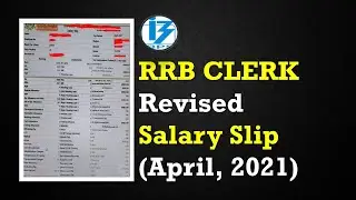 IBPS RRB CLERK 2021 REVISED SALALRY DETAILS WITH APRIL SALARY SLIP