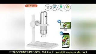 Wireless Handheld Digital Microscope 1000X Portable USB WiFi Microscopes MS4 Magnifier With 8 LED Br