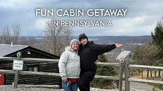 Our Cozy Pennsylvania Cabin Weekend 🍂 Hot Tub, Games & S&rsquo;mores