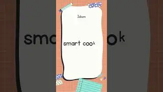 English Idiom and Meanings | smart cookie with sound 📖 #shorts #youtubeshorts