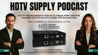 NTI ST-IPC6FOUSB4K-R-POE 4K 10.2Gbps HDMI USB KVM Extender Over IP via CATx Cable with Remote Unit