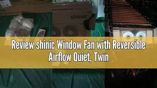 Review shinic Window Fan with Reversible Airflow Quiet, Twin 9