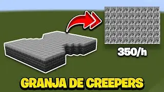 GRANJA DE CREEPERS/POLVORA MINECRAFT MODULAR 1.19/1.18/1.17  - MINECRAFT TUTORIAL 350/h