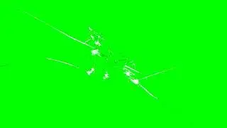 Glass cracks green screen effects