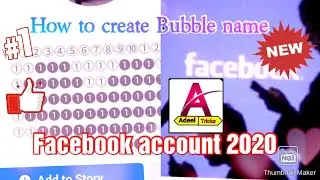 How to create Bubble name Facebook account 2020/Bubble name account kaisa banyia