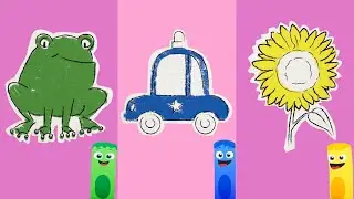 Как нарисовать лягушку и не только 🐸 | Пошаговое рисование | Color Crew | Chiki Doodle ✏️🧒