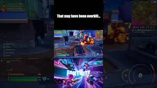 Gas station explosion eliminates opponent in Fortnite #fortnite #victoryroyale #funnymoments