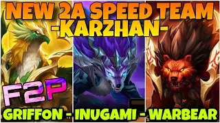 NEW 2A KARZHAN REMAINS SPEED TEAM !!! ( 2A INUGAMI - 2A GRIFFON - 2A WARBEAR ) SUMMONERS WAR