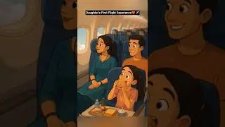 Daughter's First Flight Experience ❤️✈️#shorts #shortvideo #flight #first #viral #viralshorts #fyp