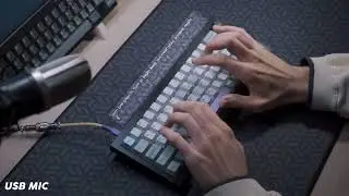 Keychron Q2 Tape Mod + Akko CS Vintage Whites + Akko Keycaps Soundtest