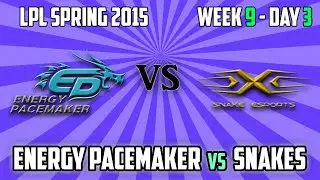 2. Snakes vs Energy Pacemaker - Game 2 - Highlights - 2015 - LPL Spring W9D3