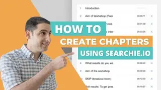 How to create chapters in Searchie.io