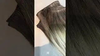 ✨Handtied wefts 18inches rooted and lowlights 🤩 #aquahair #hairextentions